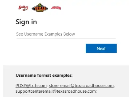 navigate to official txrhlive website to proceed with reset password